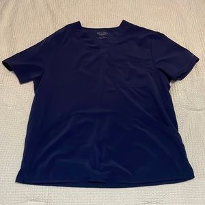 Cherokee Allura Navy Scrub Top